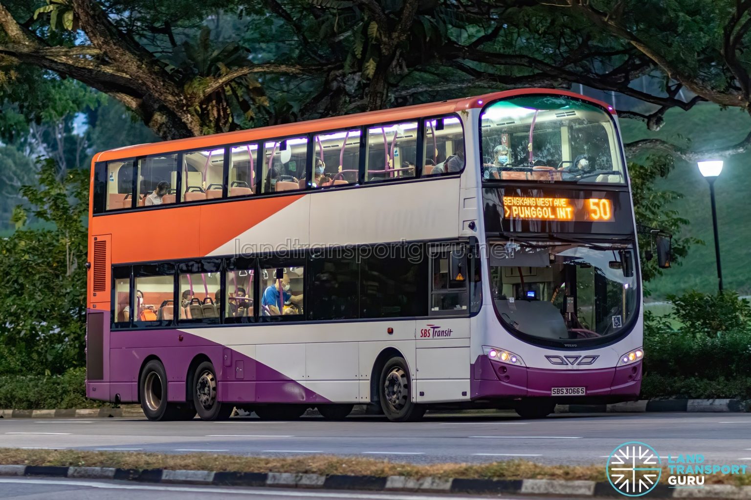 Bus 50 SBS Transit Volvo B9TL Wright SBS3066S Land Transport Guru