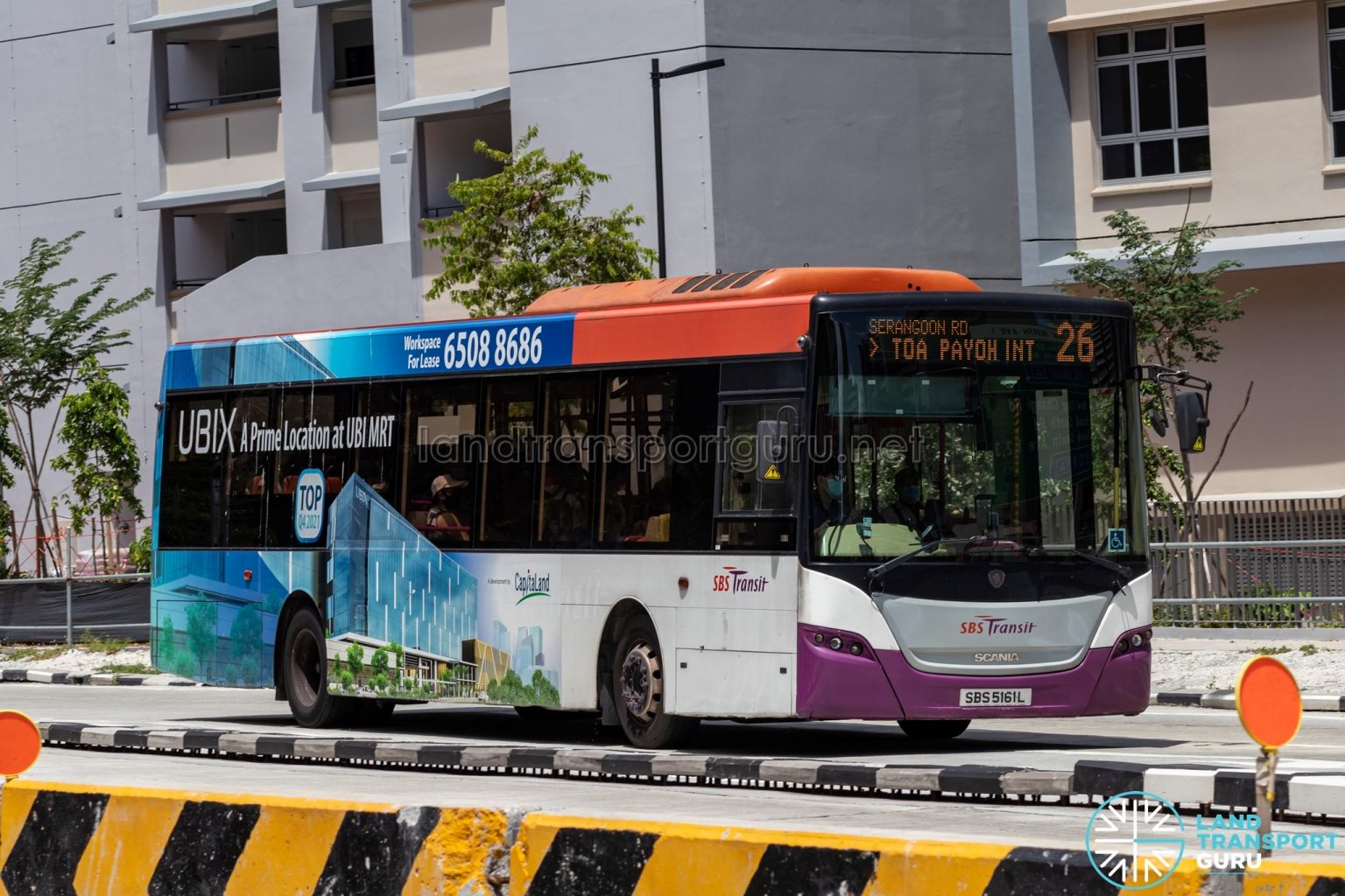 Bus 26 SBS Transit Scania K230UB Euro V SBS5161L UBIX Land