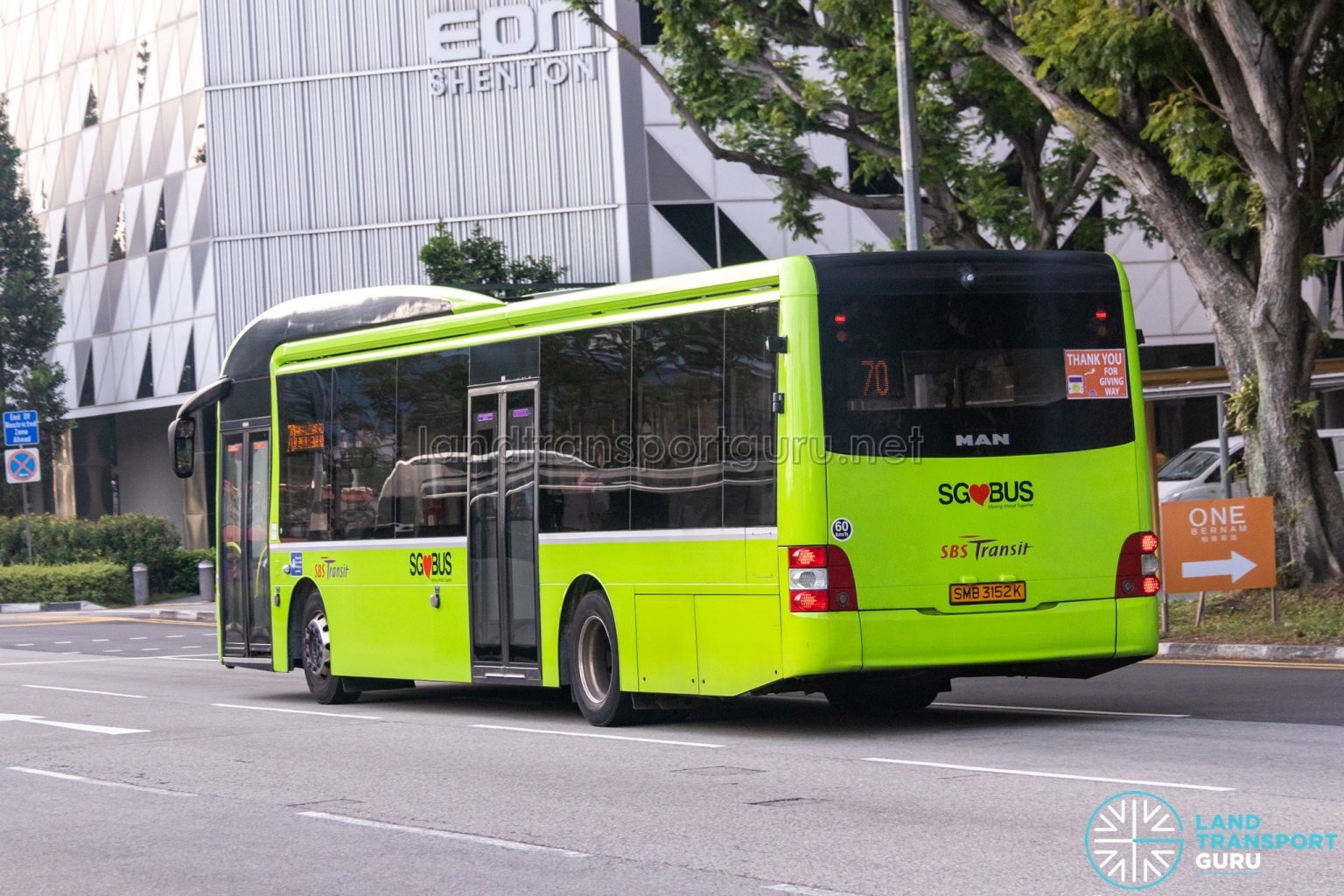 Sbs Transit Man A Smb K Rear Land Transport Guru