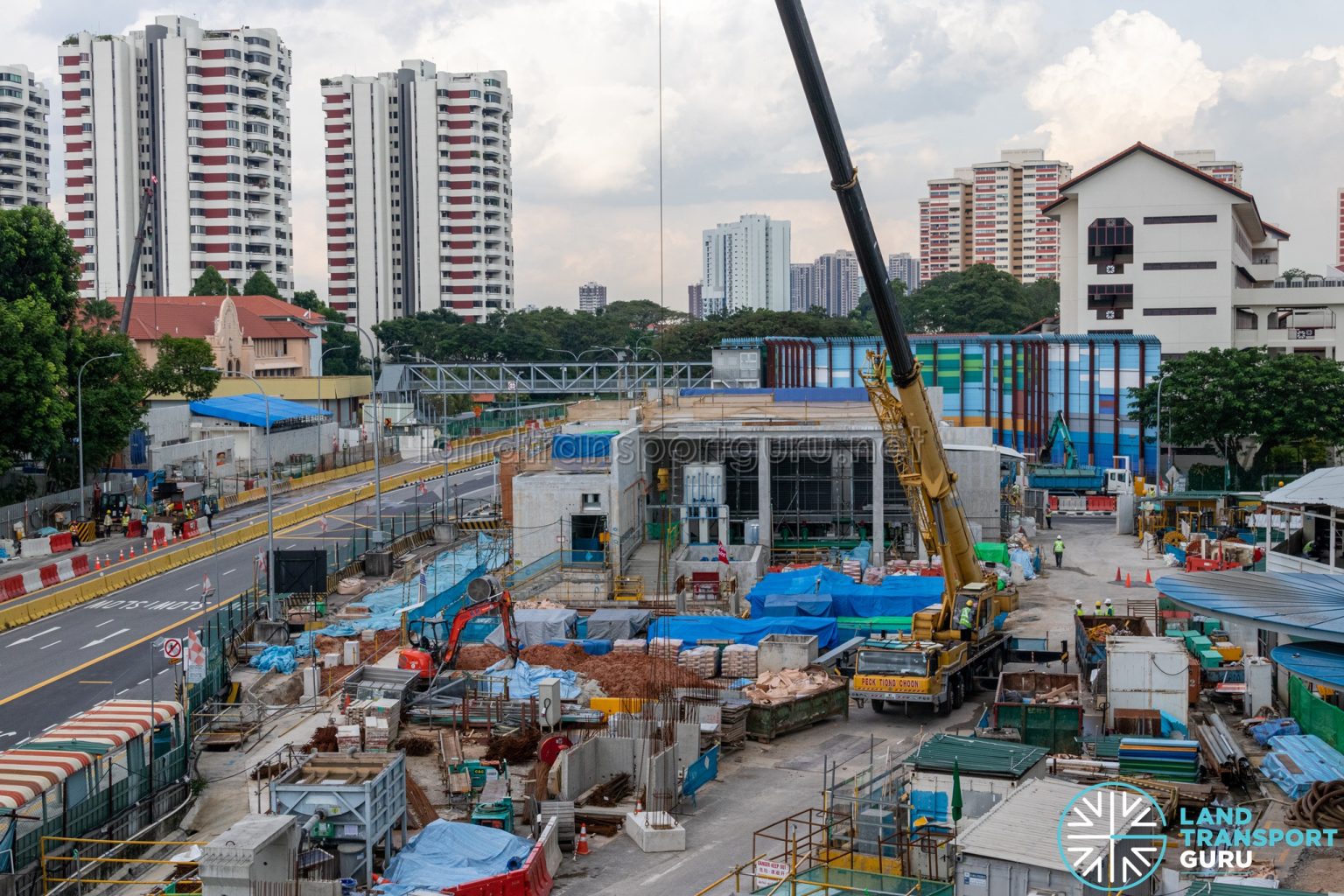 Marine Terrace Mrt Station Construction Progress Jan Land