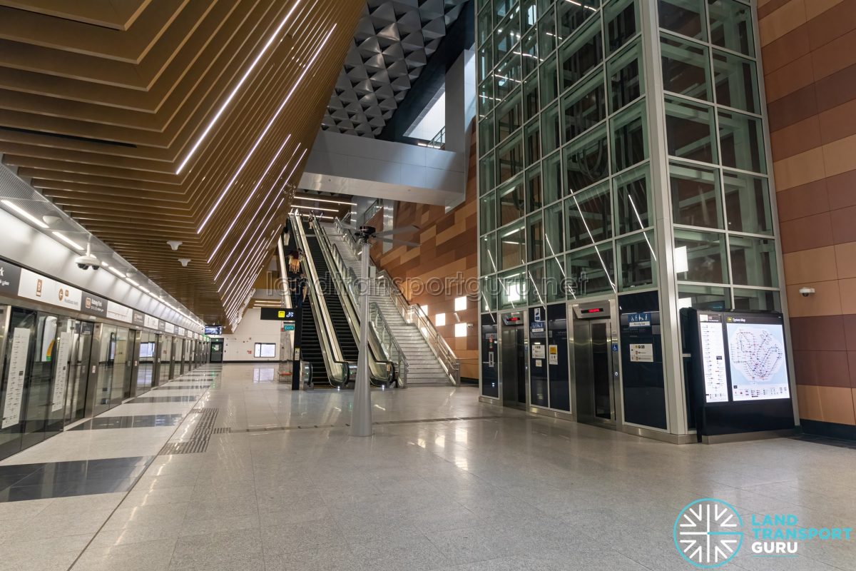 Katong Park Mrt Station Lifts Escalators And Stairs At Lower