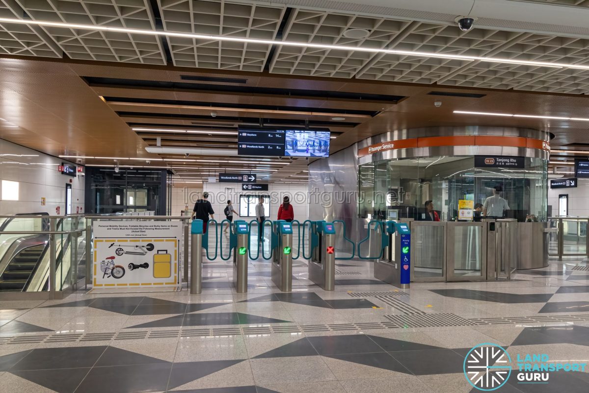 Tanjong Rhu MRT Station Faregates Passenger Service Centre Land