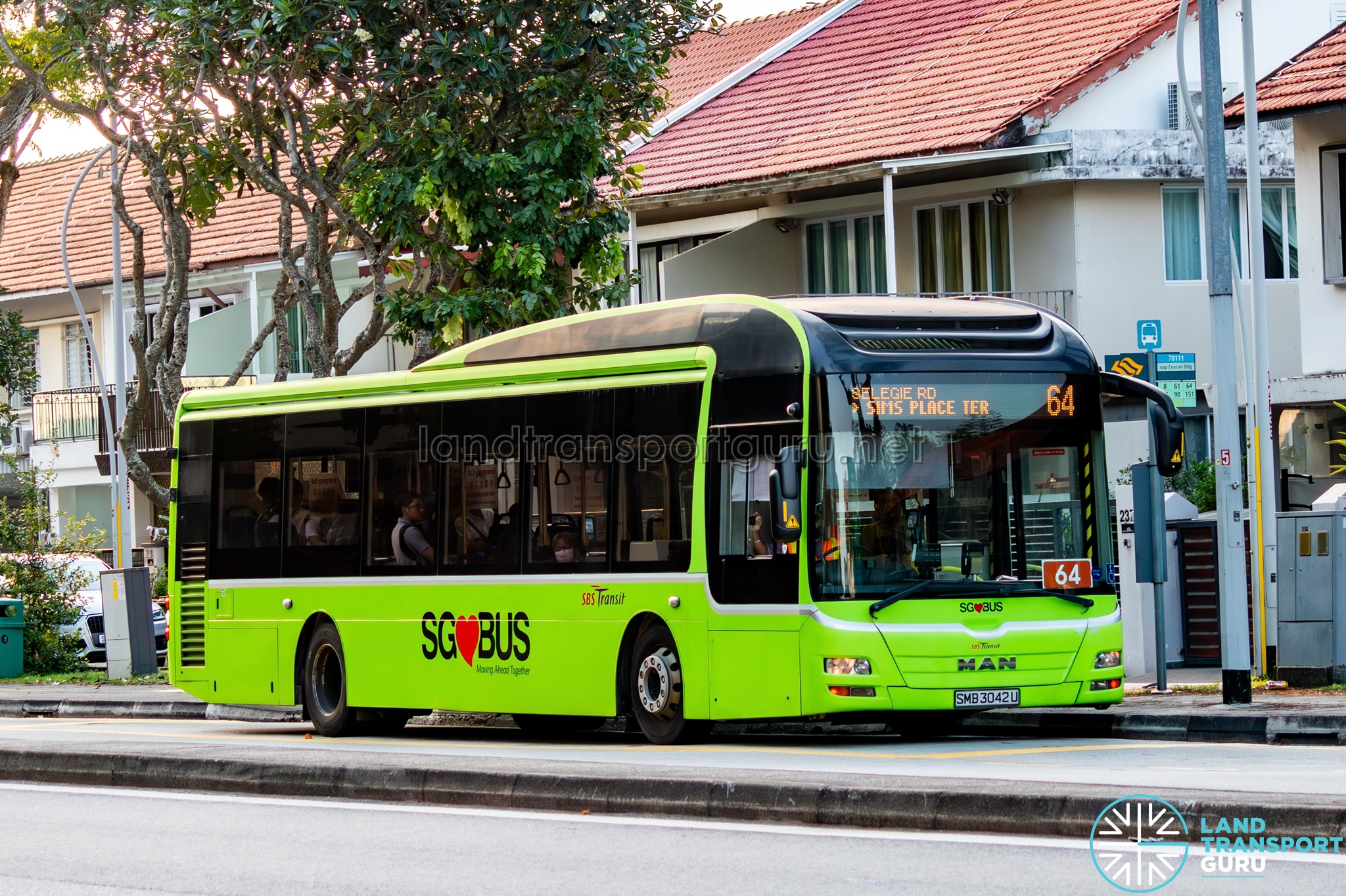 Bus 64 SBS Transit MAN A22 SMB3042U Land Transport Guru