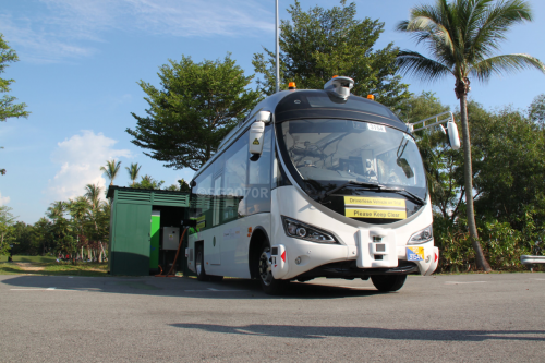 Taken in 2019 when Sentosa was a trail site for Future Autonomous Buses. 

Location : Sentosa 
Date : 10 October 2019
Registration Number: RD 3154 K