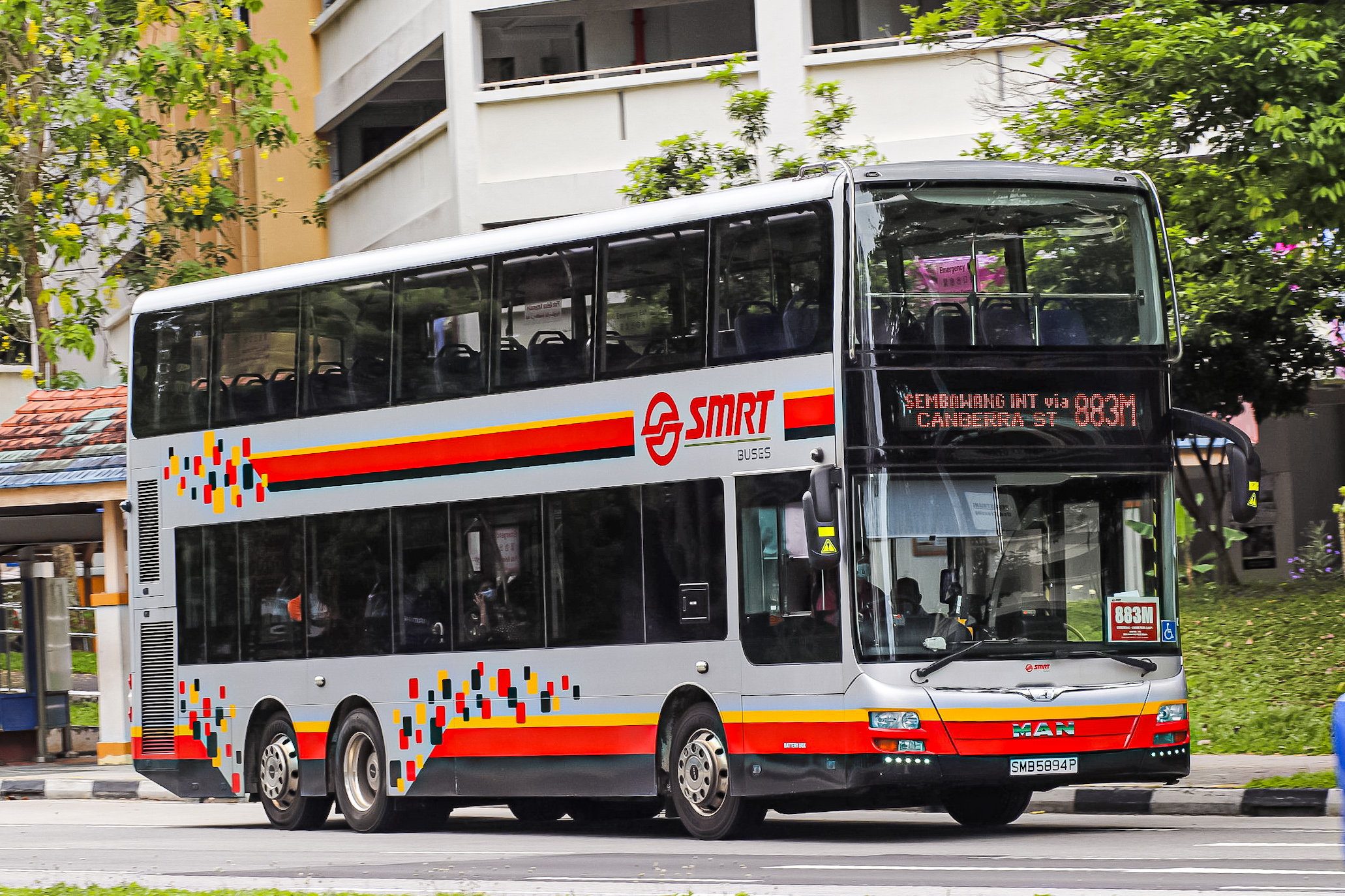 SMRT MAN A95 EURO 5 - SMB5894P 883M - Our SG Bus Story