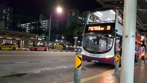 SBS Transit.  Serving day and night even through these dark times.