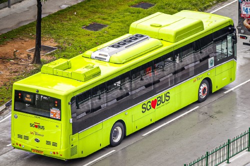 SBS TRANSIT BYD K9 - SG3062P Training bus (Overhead view)
