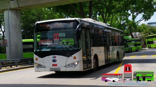 Throwback to the times when Go-Ahead Singapore used to operate the BYD K9 Demonstrator, SG4001J on service 15, 17, 119! As of today, this bus has been re-registered to PC6264K running as Downtown East - Industrial Estate Lunchtime Shuttle. 

05/05/2017