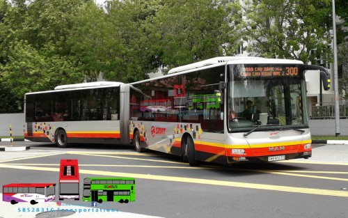 The only new generation of articulated buses in Singapore! The MAN NG363F A24!

06/07/2018