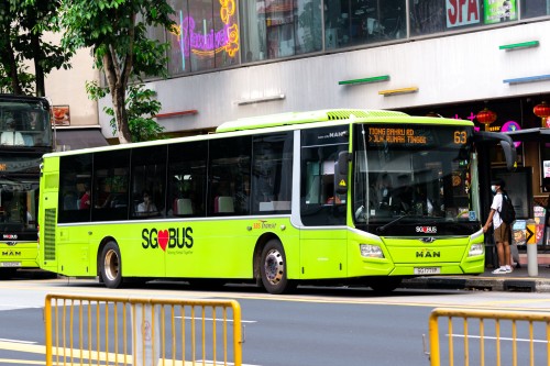 MAN A22 SG1771P on SBS Transit Service 63.