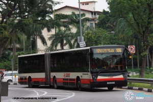 SMRT Mercedes-Benz O405G (Hispano Habit) (TIB1133B) - Service 106