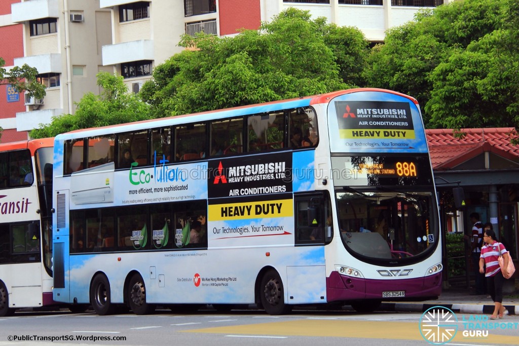 SBST Volvo B9TL (SBS3254R) - Service 88A