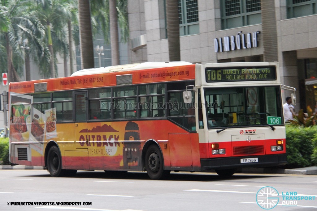 SMRT Mercedes-Benz O405 (Hispano) (TIB783G) - Service 106