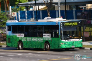 Service 268A - SBS Transit Volvo B5RLE Hybrid (SBS8002T)