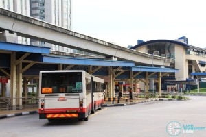Old Bukit Panjang Bus Interchange - Bus boarding