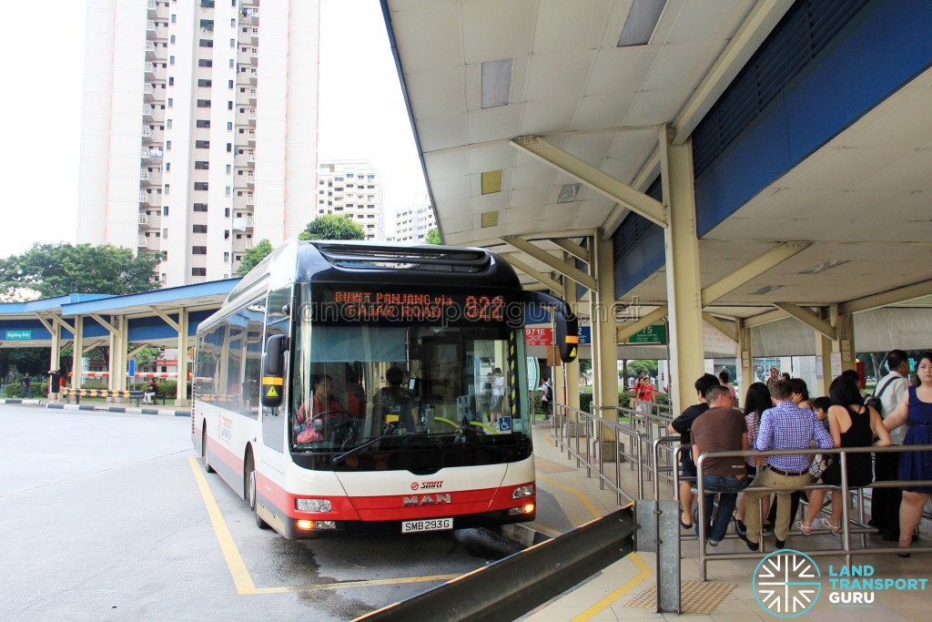 Old Bukit Panjang Bus Interchange - Bus boarding