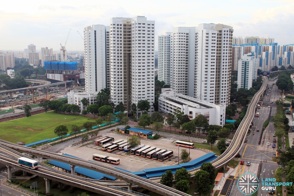 Old Bukit Panjang Bus Interchange - Overhead view