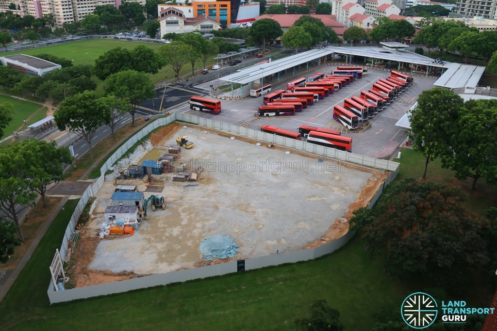 Hougang Central Bus Interchange Expansion - July 2016 (Under Construction)