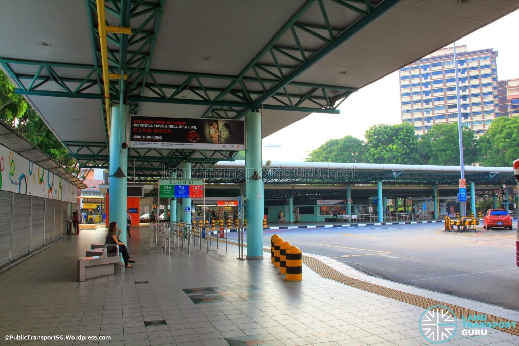 Hougang Central Bus Interchange (May 2014) - Concourse near alighting berths