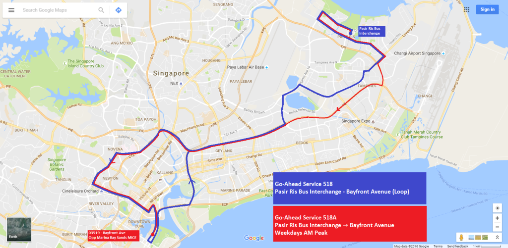 Service 518/A at a glance