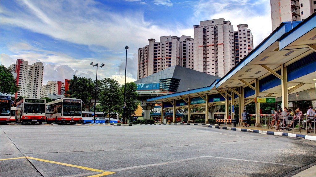 The old Bukit Panjang Bus Interchange, demolished to make way for a new Integrated Public Transport Hub.