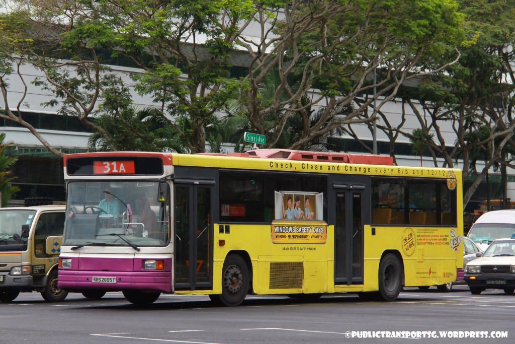 SBS Transit Volvo B10M MkIV Strider (SBS2605T) - Service 31A