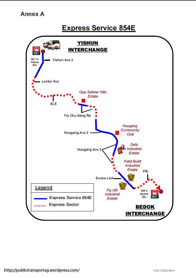 SMRT Route Diagram