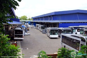 SMRT MAN NL323Fs undergoing assembly at Gemilang Coachworks, Malaysia