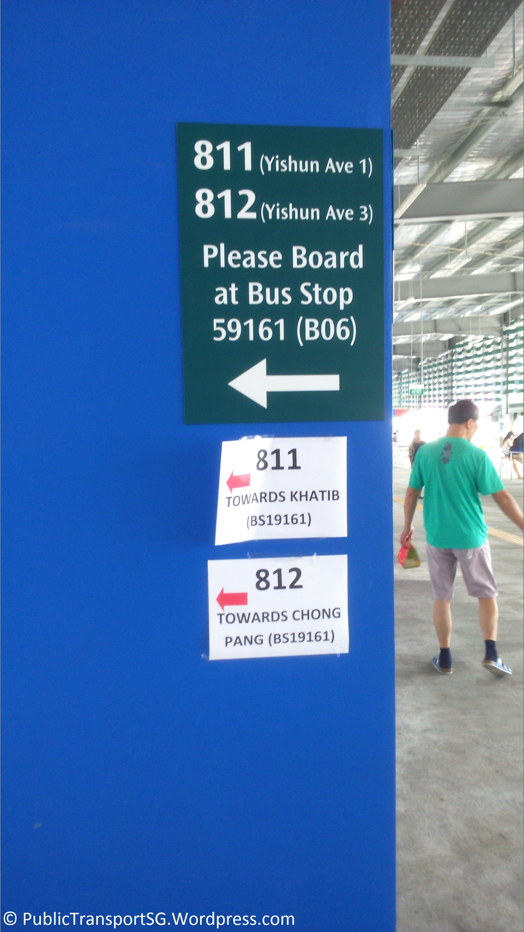 Follow the signs for to bus stop 59161.