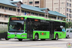 Mercedes-Benz Citaro purchased under BSEP. Painted in Lush Green livery for the "Color Your Buses" campaign.