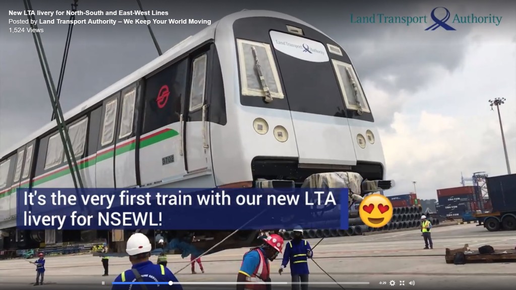 Head of C151C train (Set 702). Screengrab from LTA video.