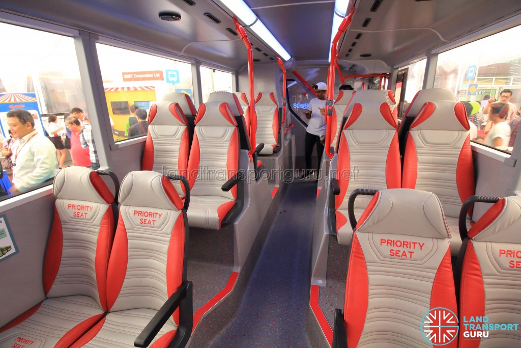 Alexander Dennis Enviro500 Concept Bus Mock-up - Lower deck seating (Middle to rear)
