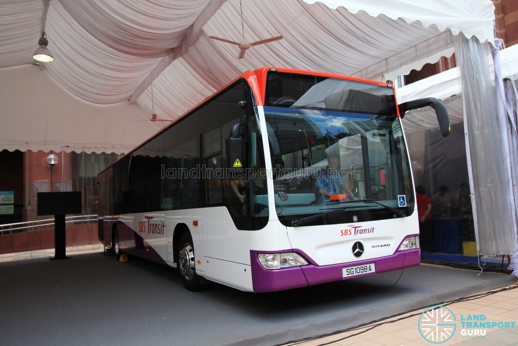 LTA Our Bus Journey Carnival - Ngee Ann City - Mercedes-Benz Citaro (SG1098A) on static display