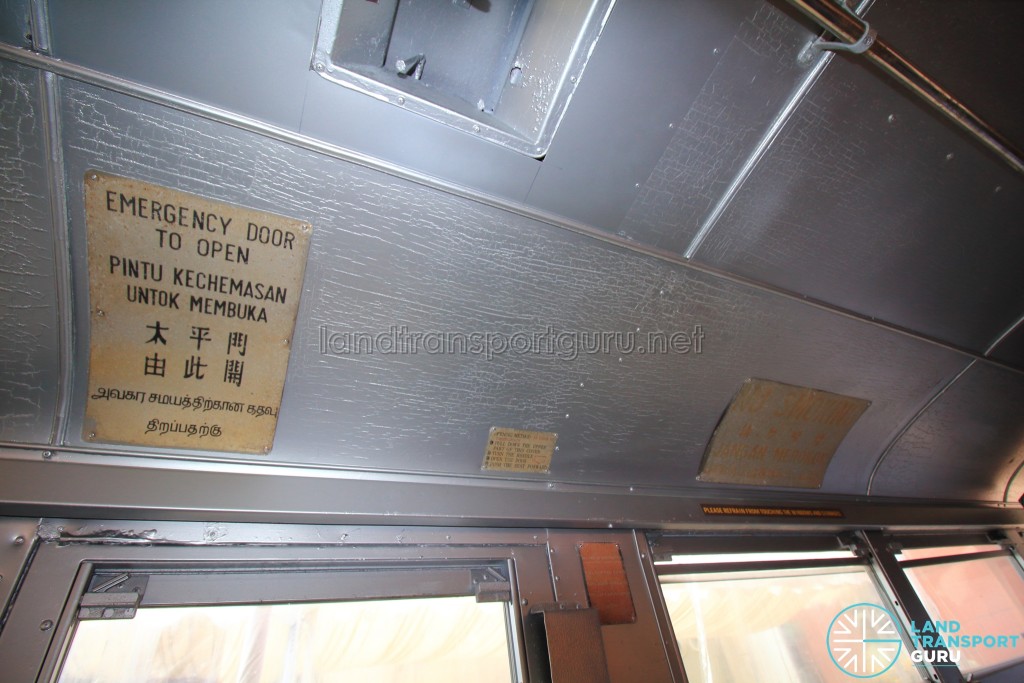 Restored Singapore Traction Company Bus - 1967 Nissan RX102K3 (STC609) - Old cabin signs