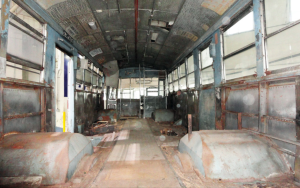 STC609 Restoration by Lexbuild - Bus interior in original condition