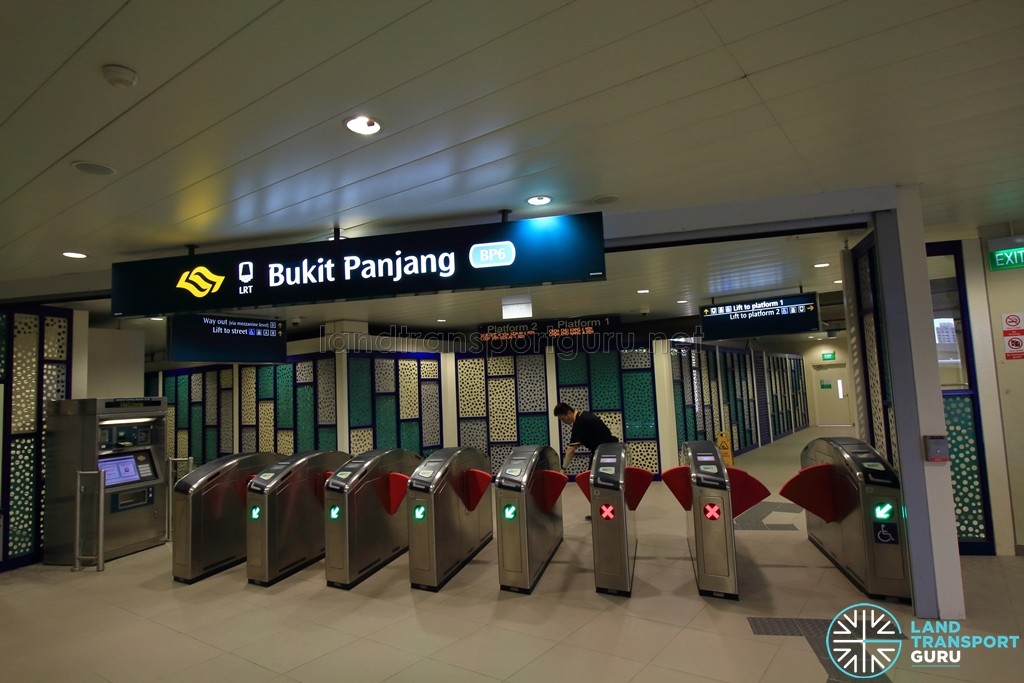 Bukit Panjang LRT Station - Exit C (to MRT Station and Hillion Mall)