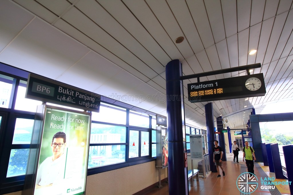 Bukit Panjang LRT Station - BPLRT Platform 1