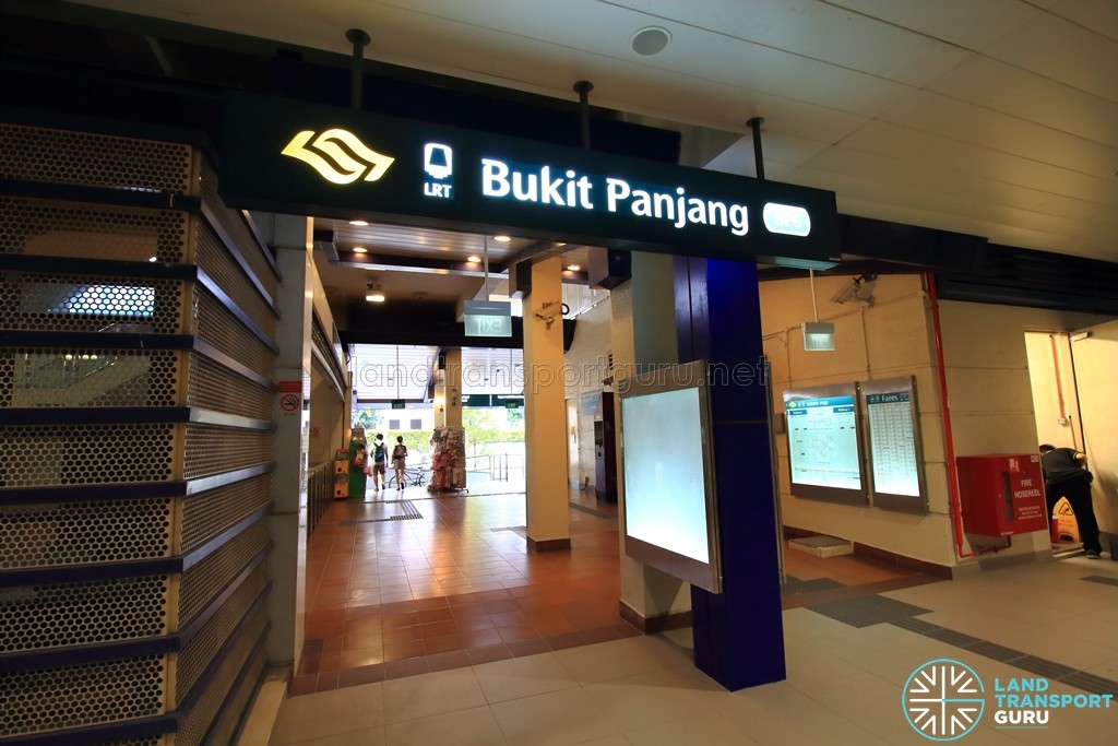 Bukit Panjang LRT Station - Facing exits A & B