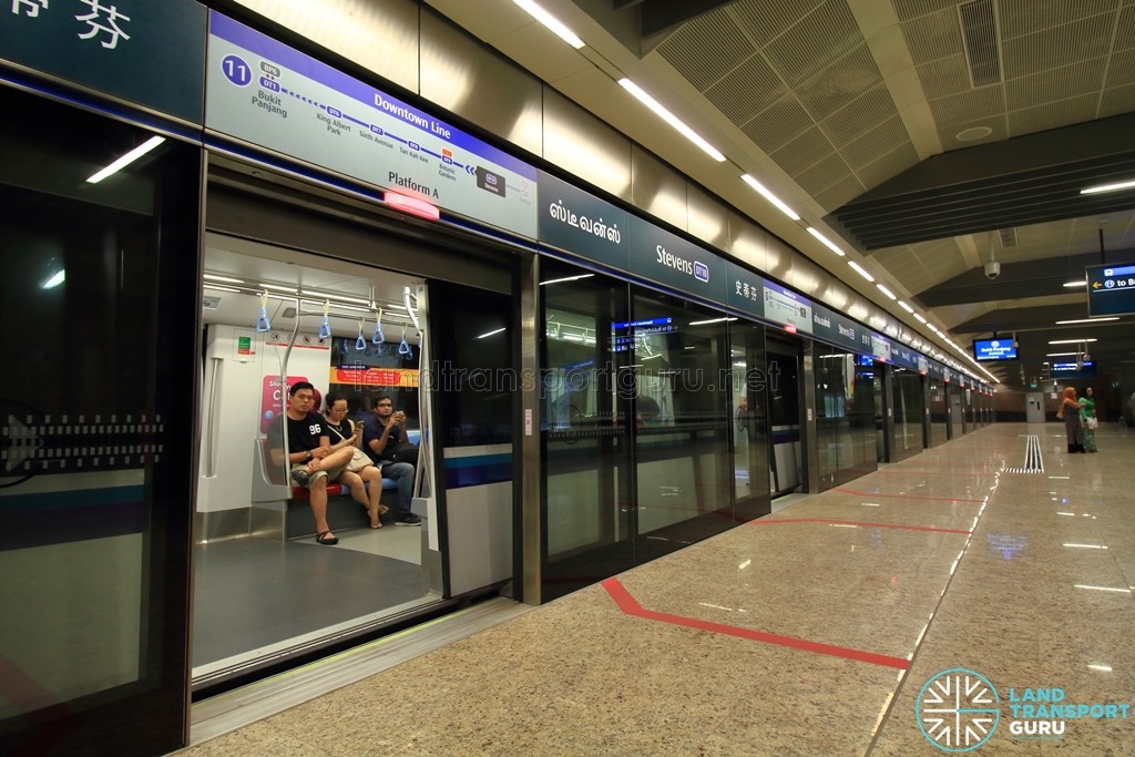 Stevens MRT Station - DTL Platform A (B3)