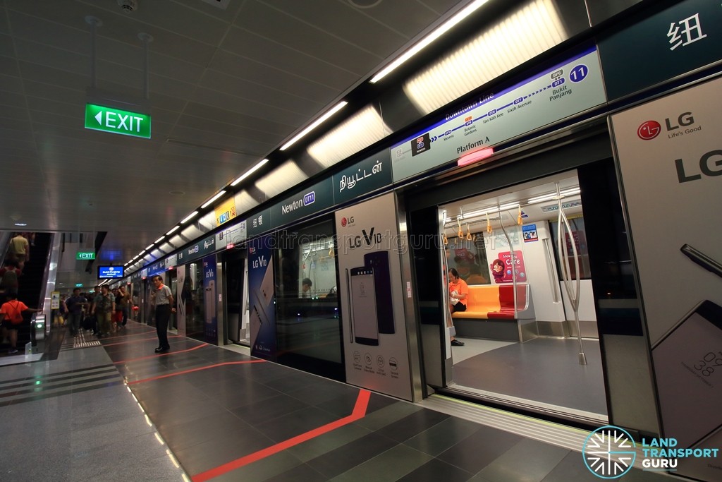 Newton MRT Station - DTL Platform A