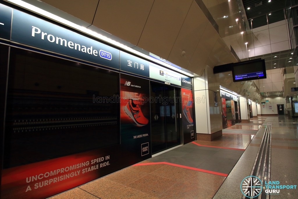 Promenade MRT Station - DTL Upper Platform level (B6)