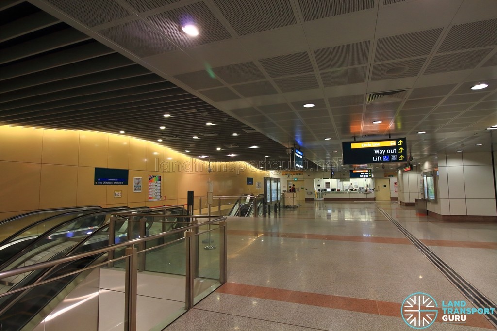 Promenade MRT Station - DTL Concourse level (B4), with Passenger Service Centre