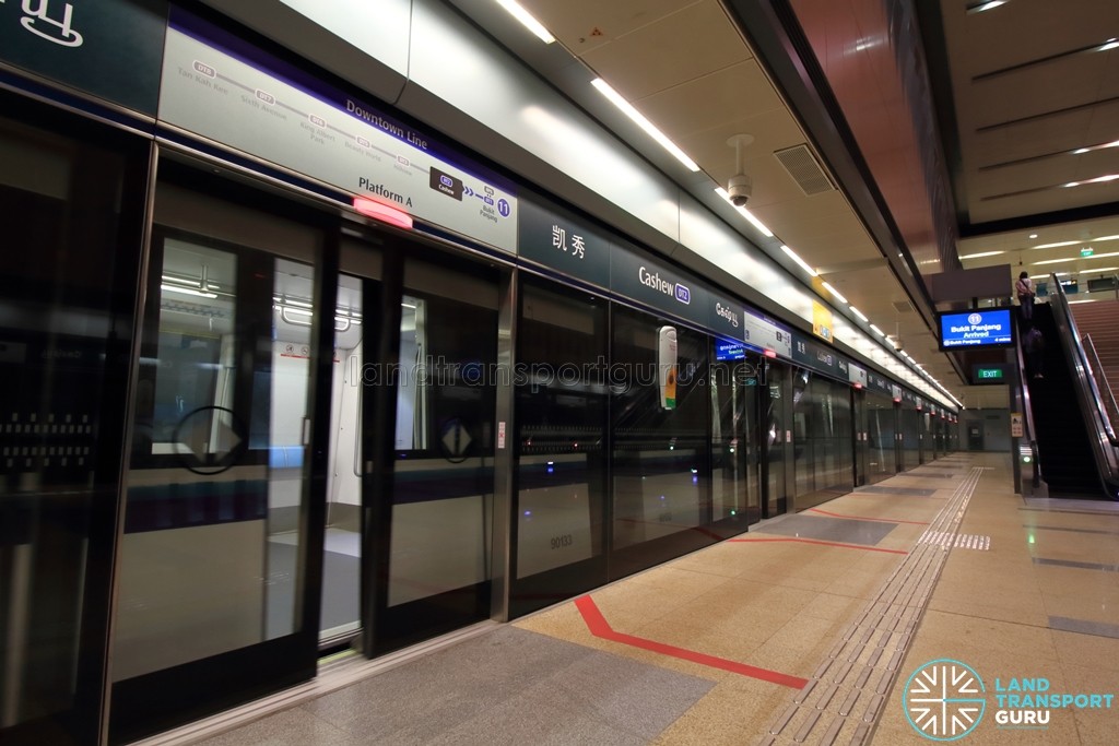Cashew MRT Station - Platform A
