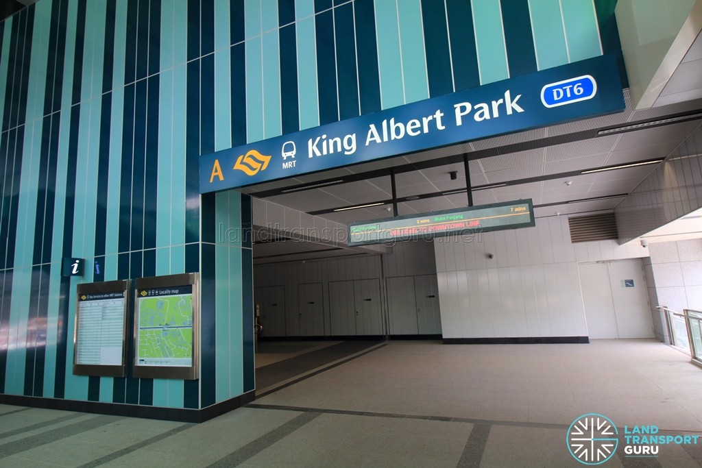 King Albert Park MRT Station - Exit A