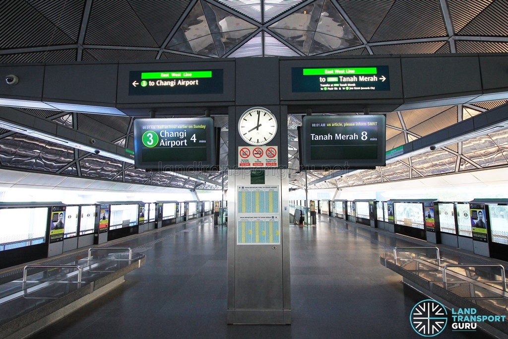 Expo MRT Station - Platform level