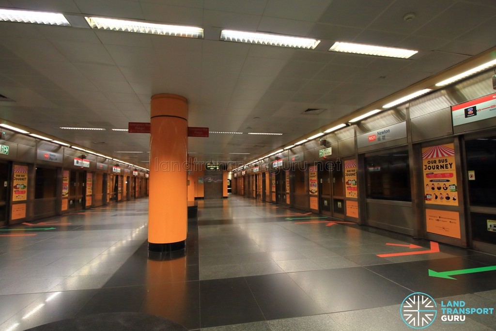 Newton MRT Station - NSL Platform level