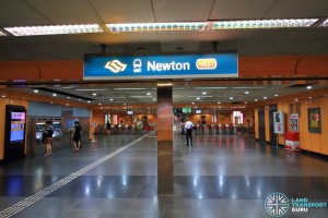Newton MRT Station - NSL Ticket Concourse