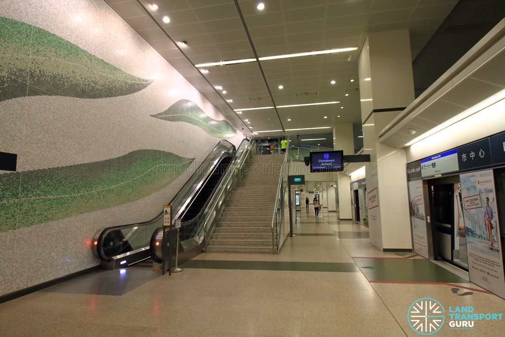 Downtown MRT Station - Platform level
