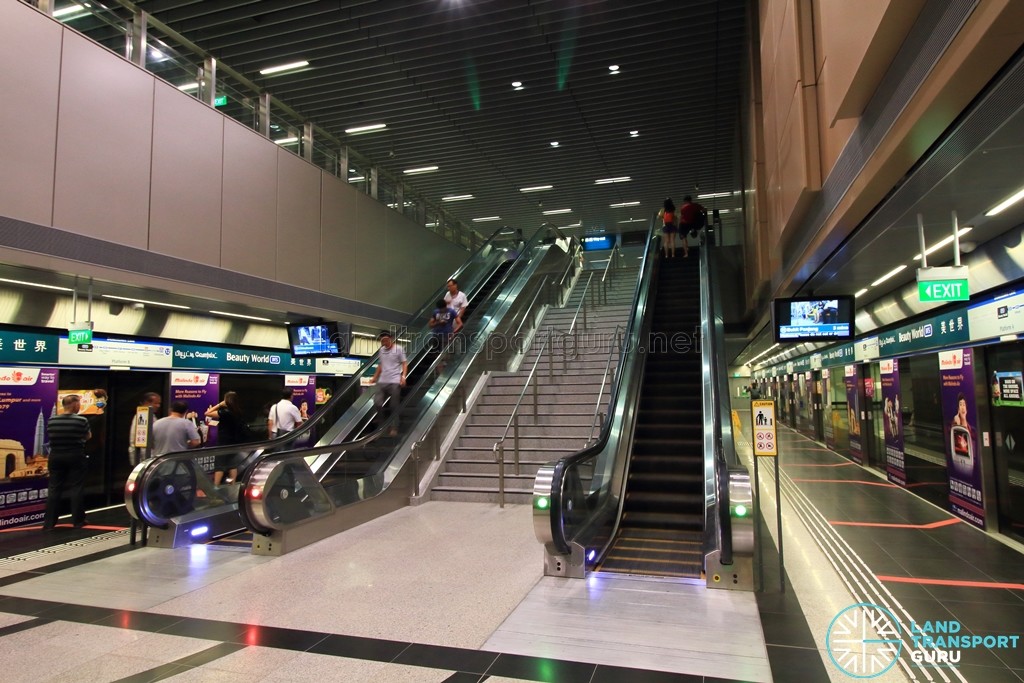 Beauty World MRT Station - Platform level
