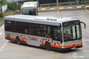 SMRT Mercedes-Benz OC500LE (SMB30Z) - Service 77, in SMRT Buses' New Livery
